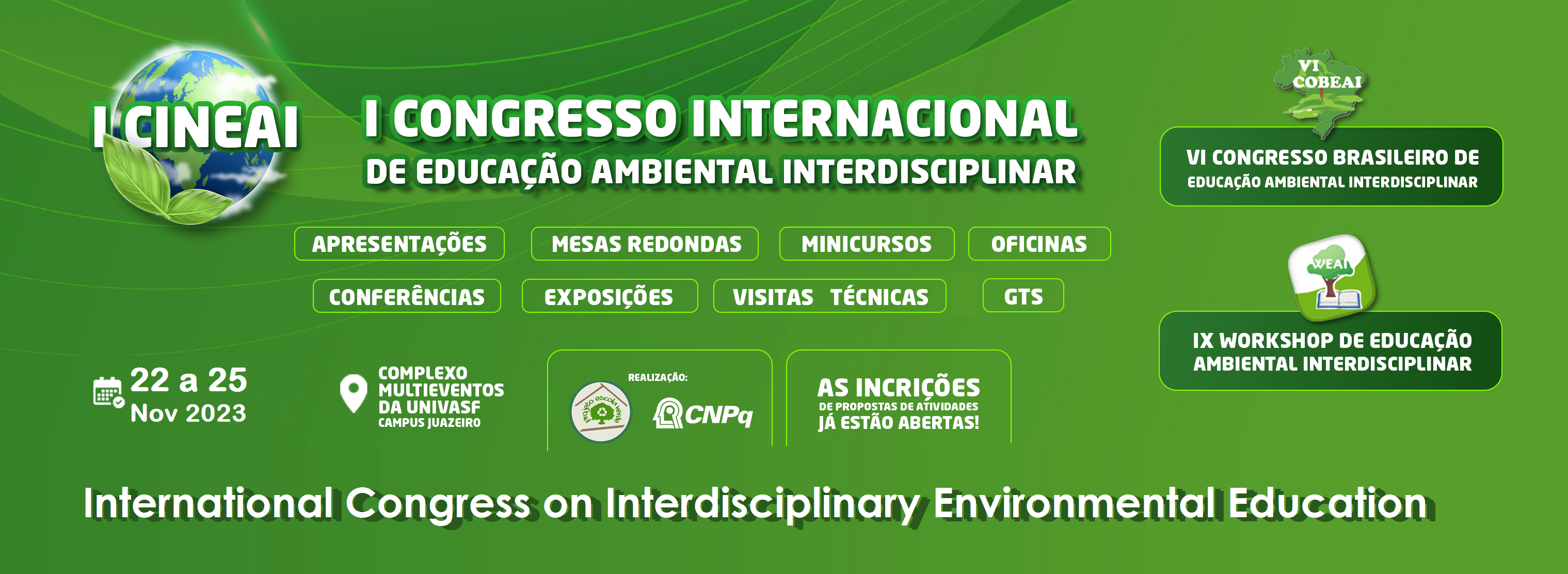 I Congresso Internacional de Educação Ambiental Interdisciplinar (I CINEAI)